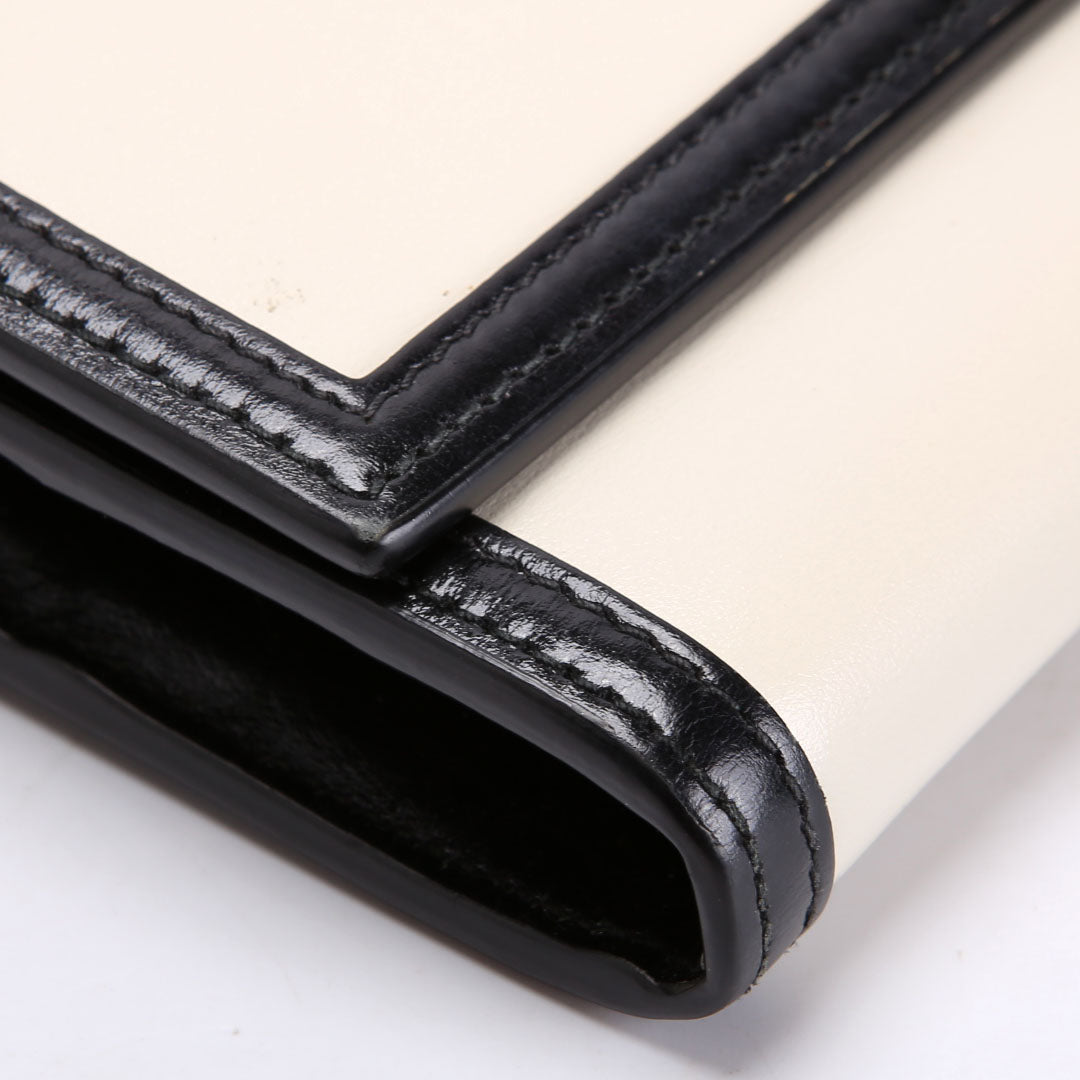 652681 Jackie 1961 Chain Wallet Black/Ivory