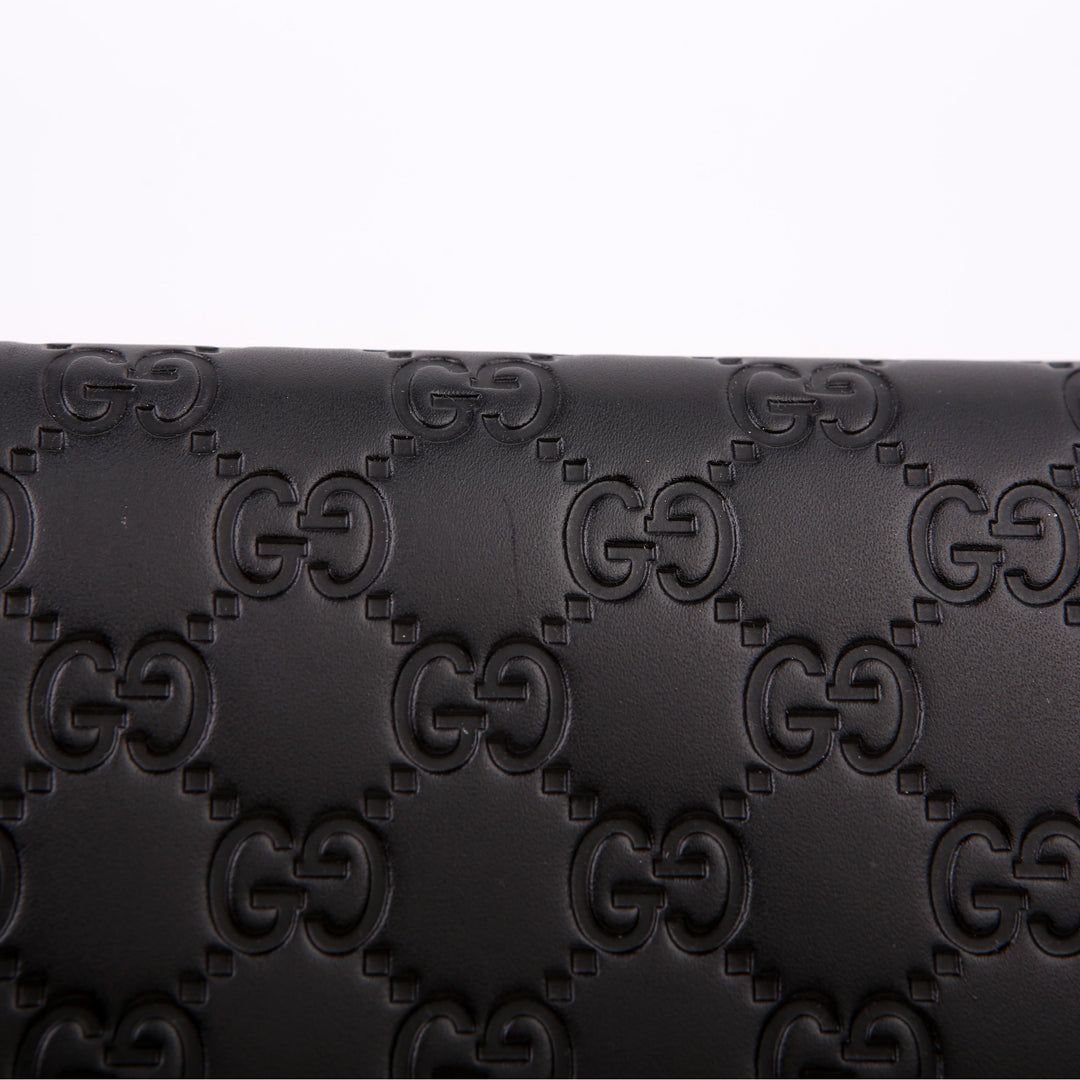 369663 Icon Guccissima Wallet Black