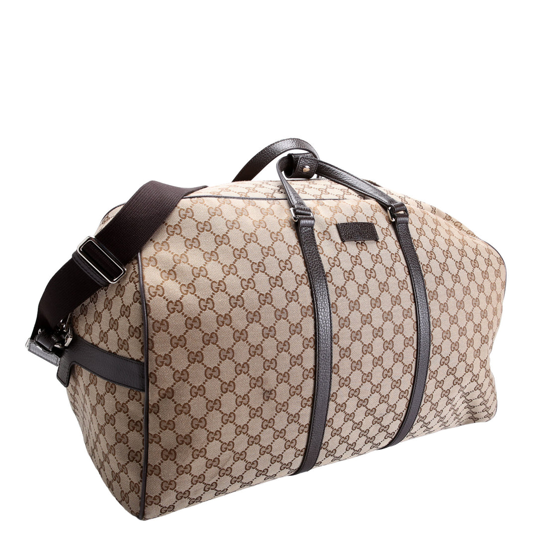 610105 GG Canvas Boston Duffle
