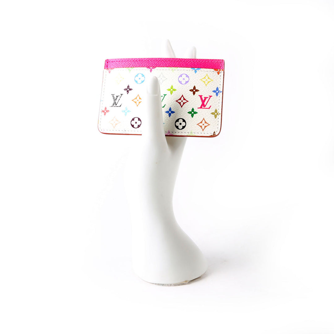 Louis Vuitton マルチカラー ノベルティ cards 未開封 LV x TM Card Holder Multicolor/ Pink