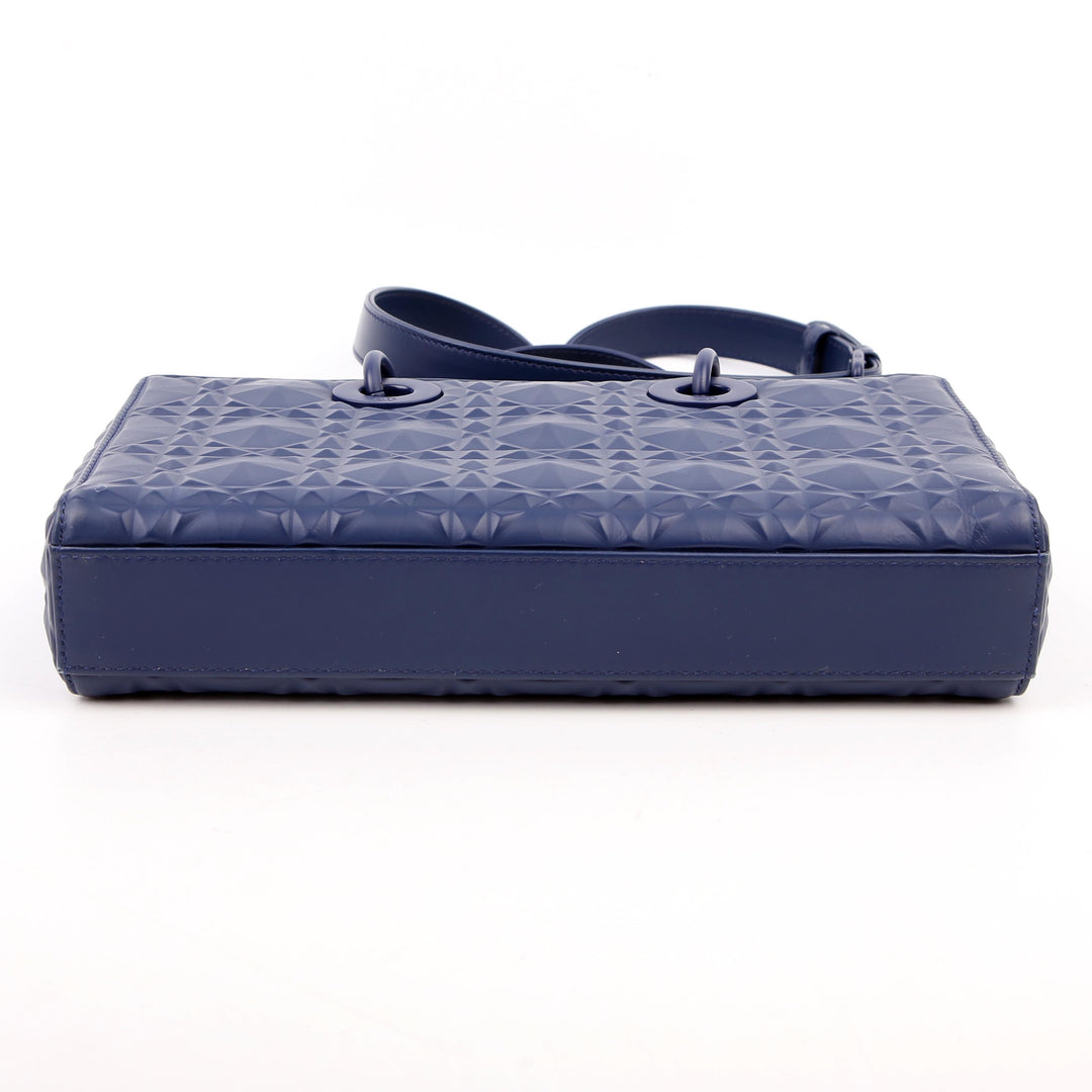 Lady D-Joy Medium Lambskin Blue