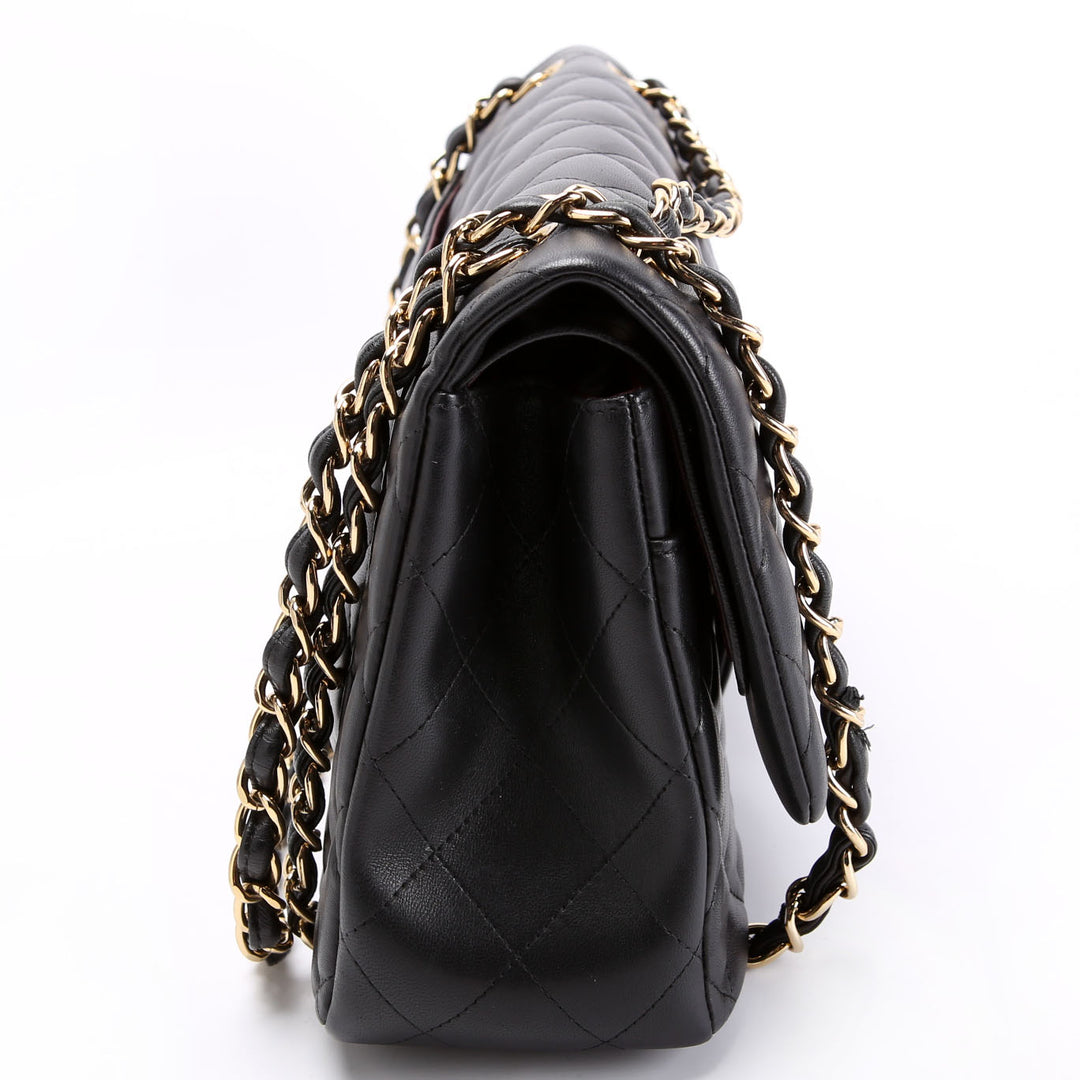 Classic Flap Jumbo Lambskin 17-20M Black