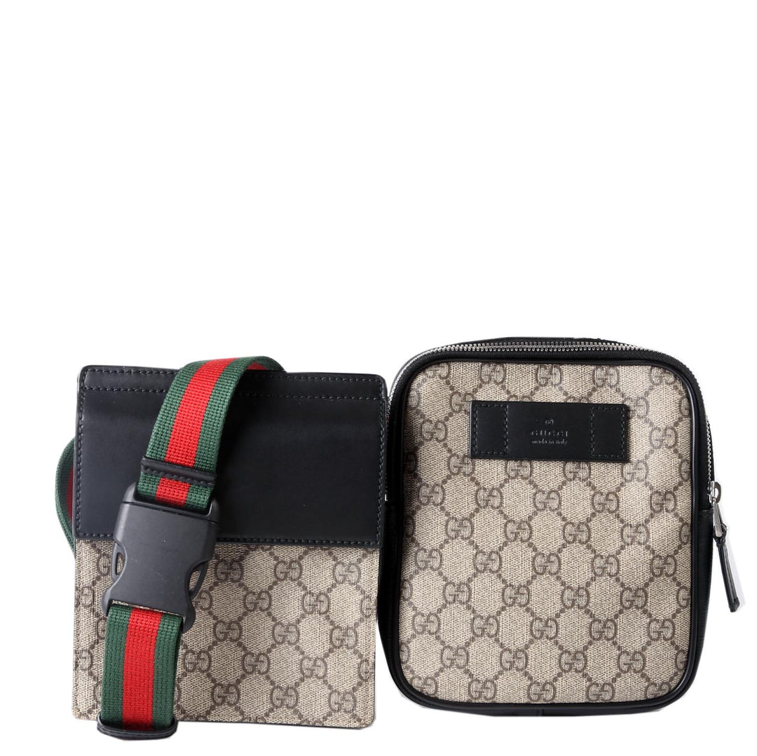 450956 GG Supreme Belt Bag Black