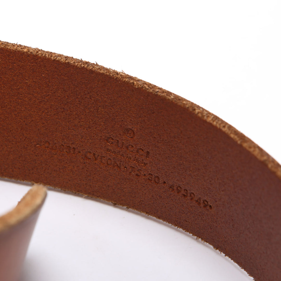 406831 GG Marmont Belt Size 75/30 Brown display picture 1