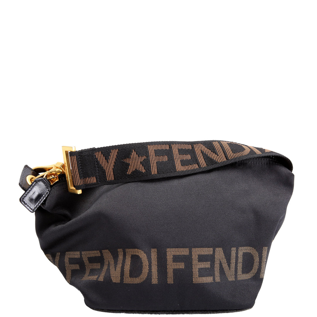 Logo Nylon One shoulder Bag Black/Brown