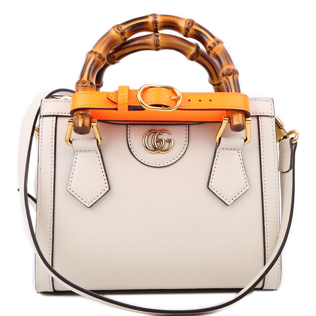 655661 Diana Mini Tote Bag White