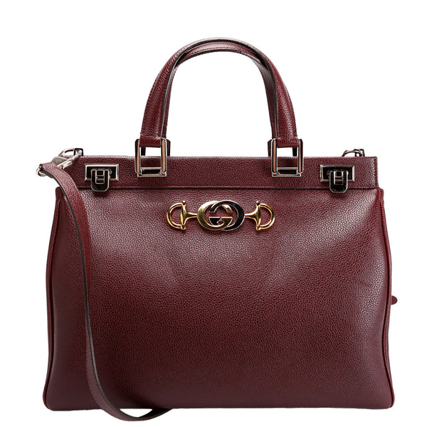 バッグ GUCCI Gucci Smooth Calfskin Small Zumi Top Handle Shoulder Bag Black