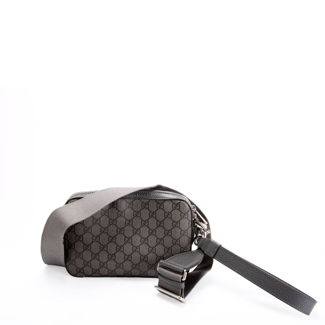699439 GG Supreme Ophidia Wristlet Crossbody Grey