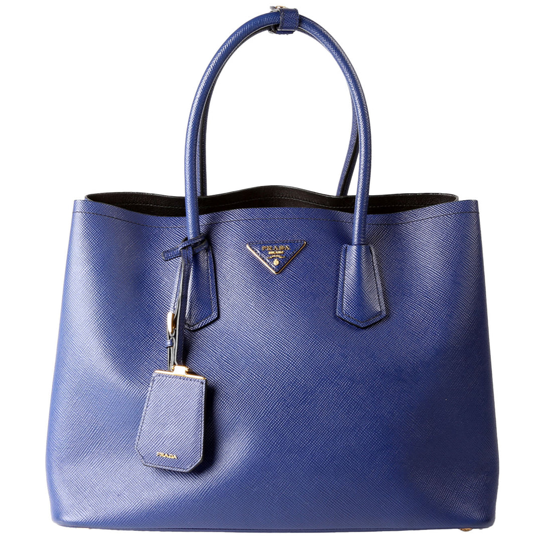 Saffiano Cuir Double Medium Blue