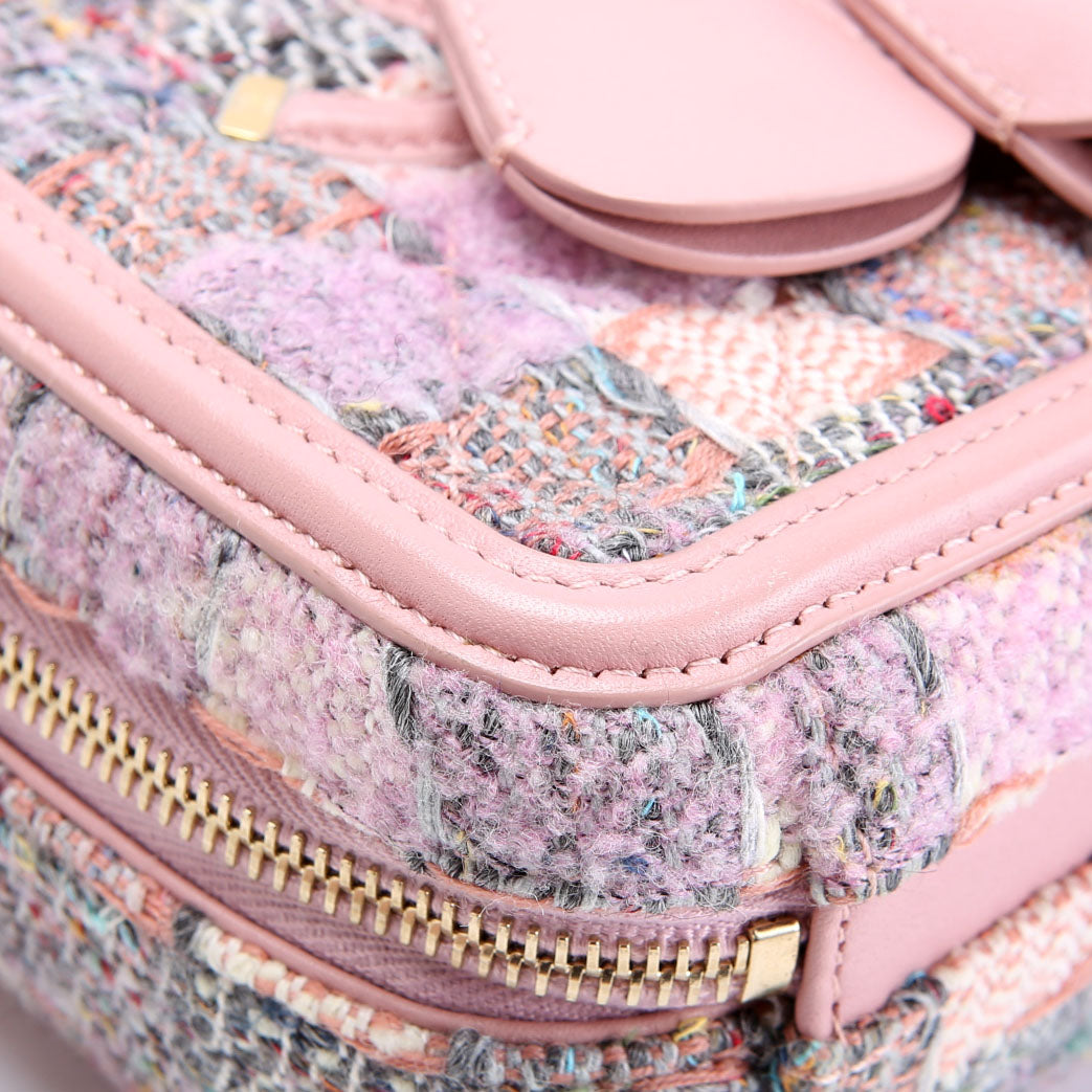 Filigree North/South Vanity Case Tweed 28M Pink/Multicolor