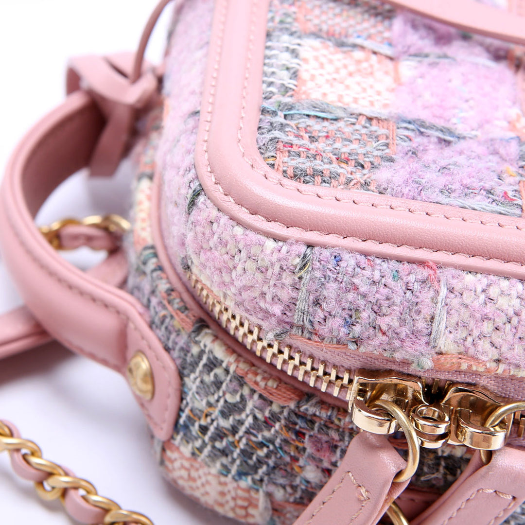 Filigree North/South Vanity Case Tweed 28M Pink/Multicolor