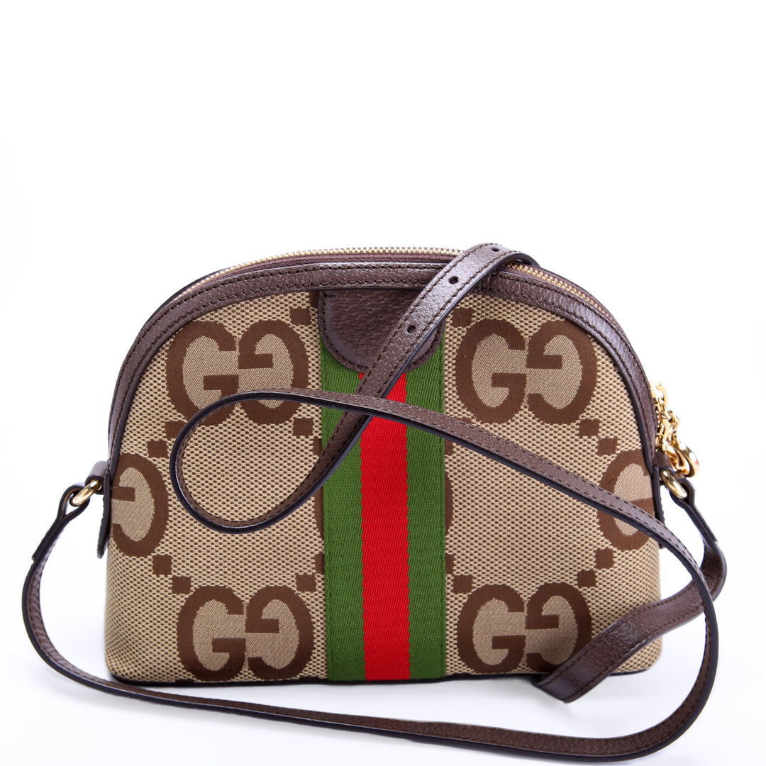 499621 Ophidia Jumbo GG Small Xbody Brown/Red/Green