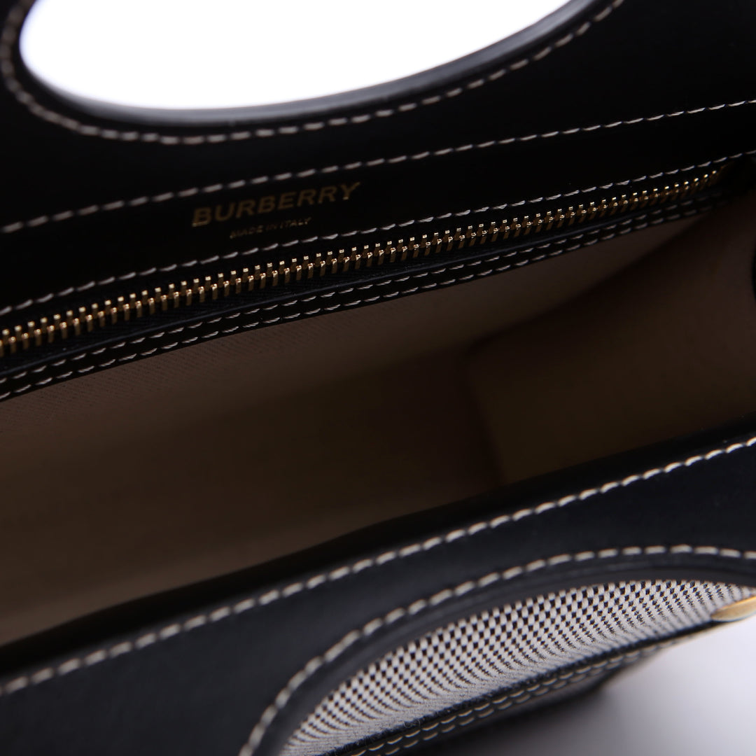 Pocket Bag Mini Canvas Black/Brown