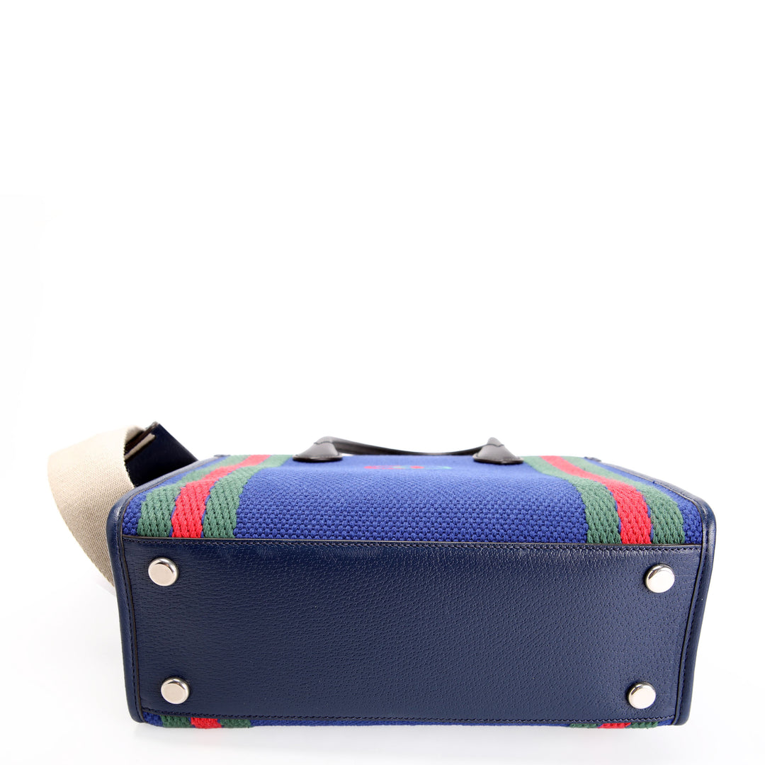 Interlocking G Sherry Line Canvas Tote