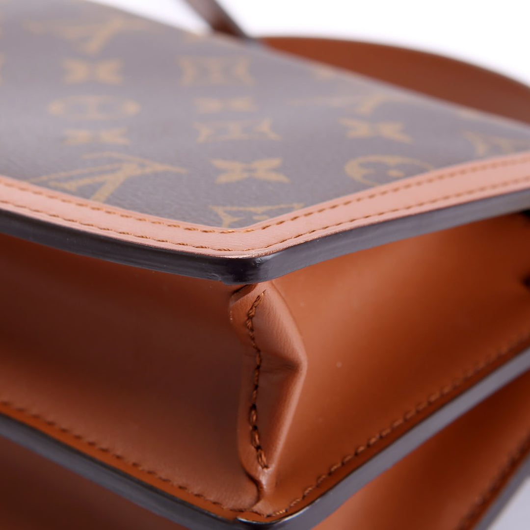 Dauphine Mini Lock XL Reverse Monogram Brown