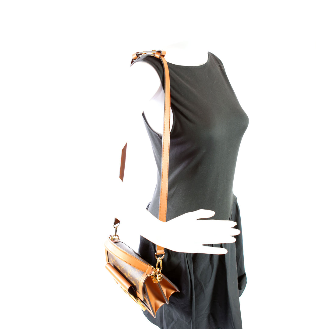 Dauphine Mini Lock XL Reverse Monogram Brown