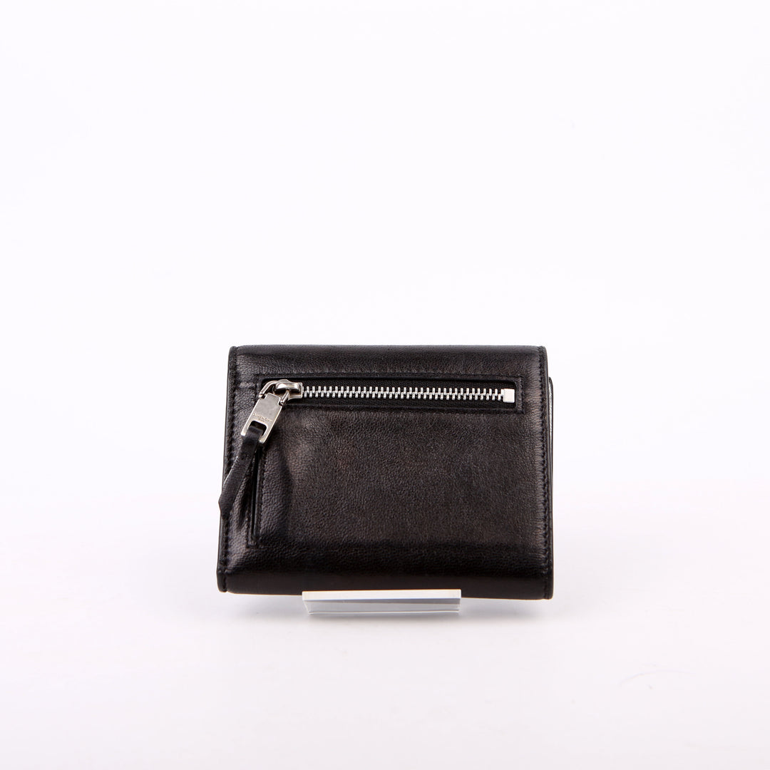 4G Emblem Tri-Fold Wallet Black
