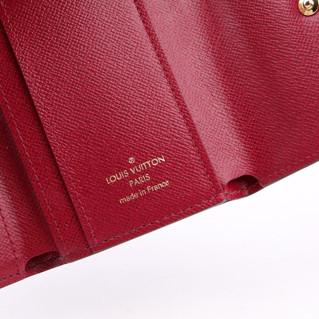 Zoe Wallet Monogram Berry