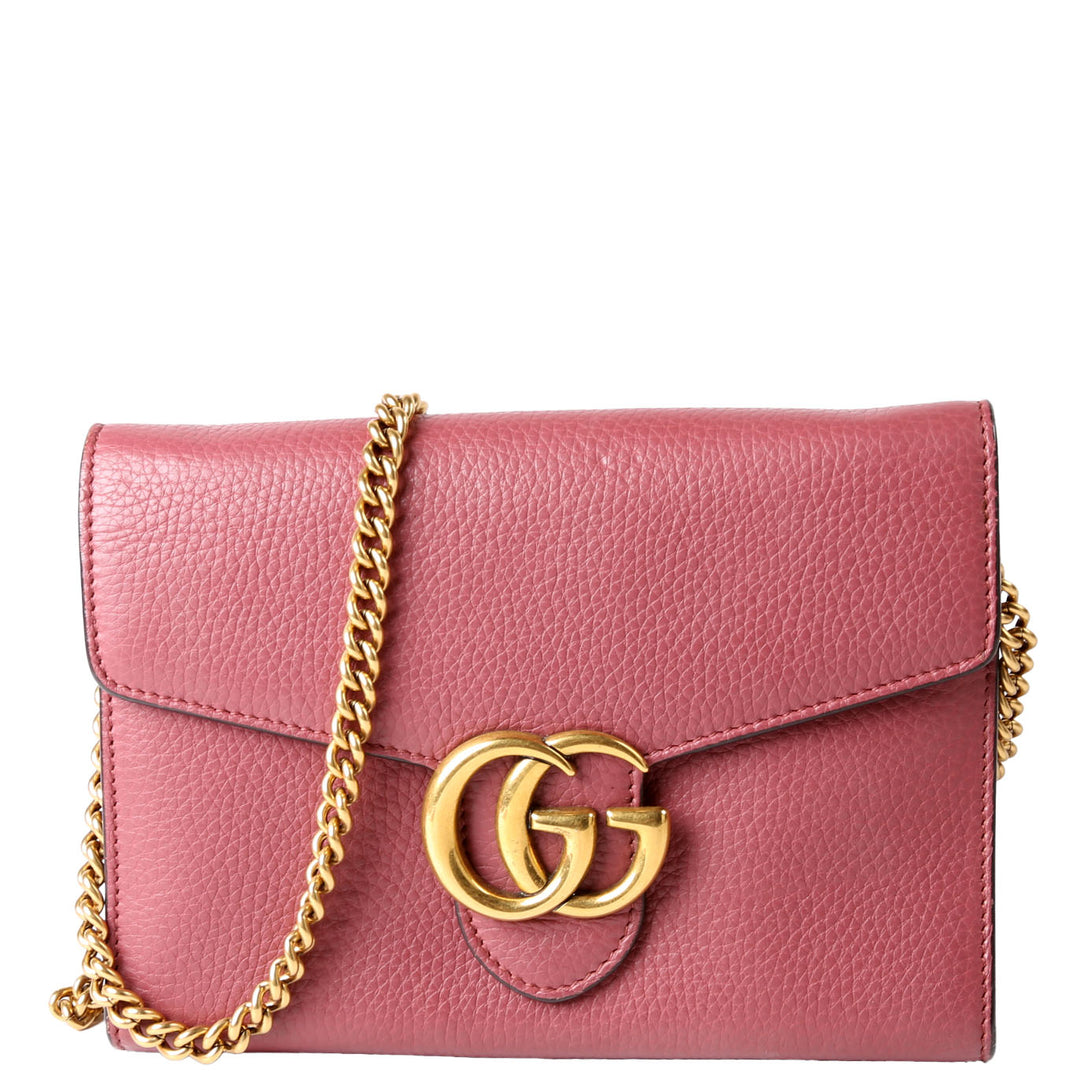 401232 Marmont Chain Wallet Berry