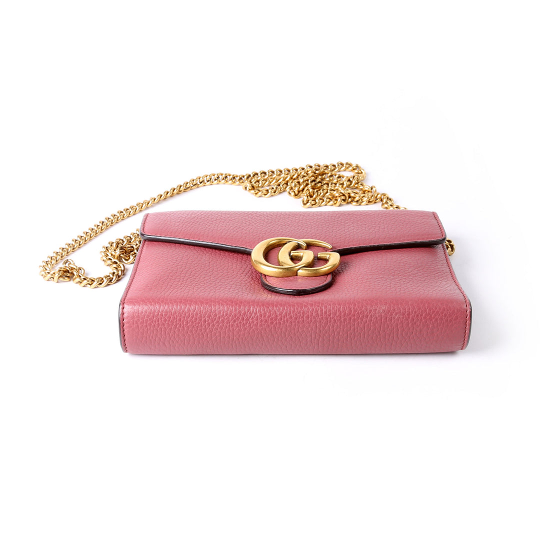 401232 Marmont Chain Wallet Berry