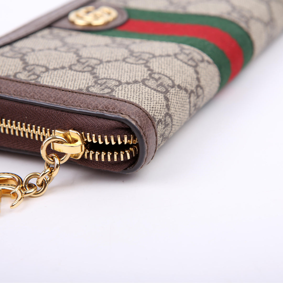 523154 GG Supreme Ophidia Zip Wallet