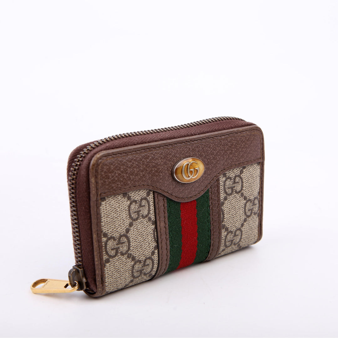 597613 GG Supreme Zip Around Card Case