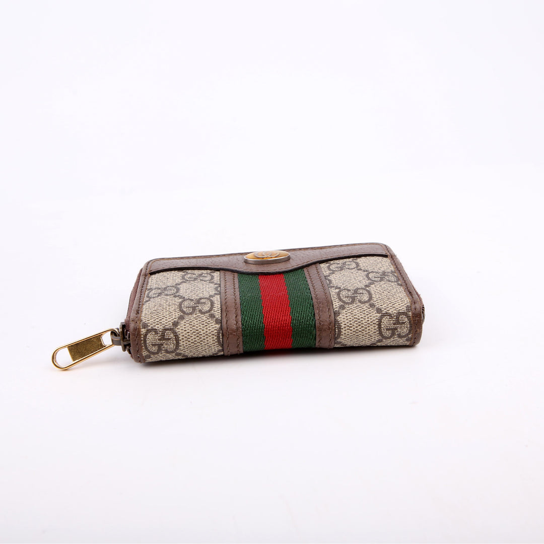 597613 GG Supreme Zip Around Card Case