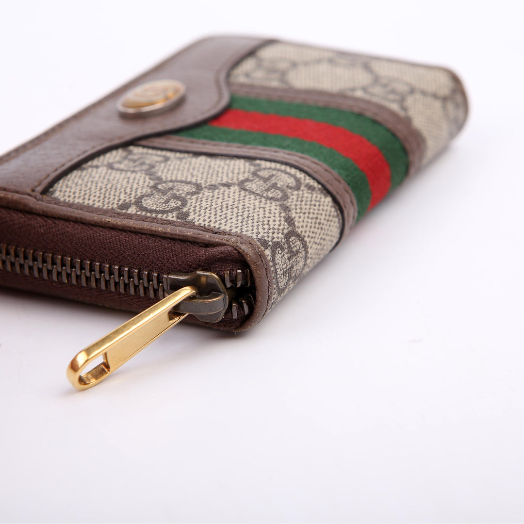 597613 GG Supreme Zip Around Card Case