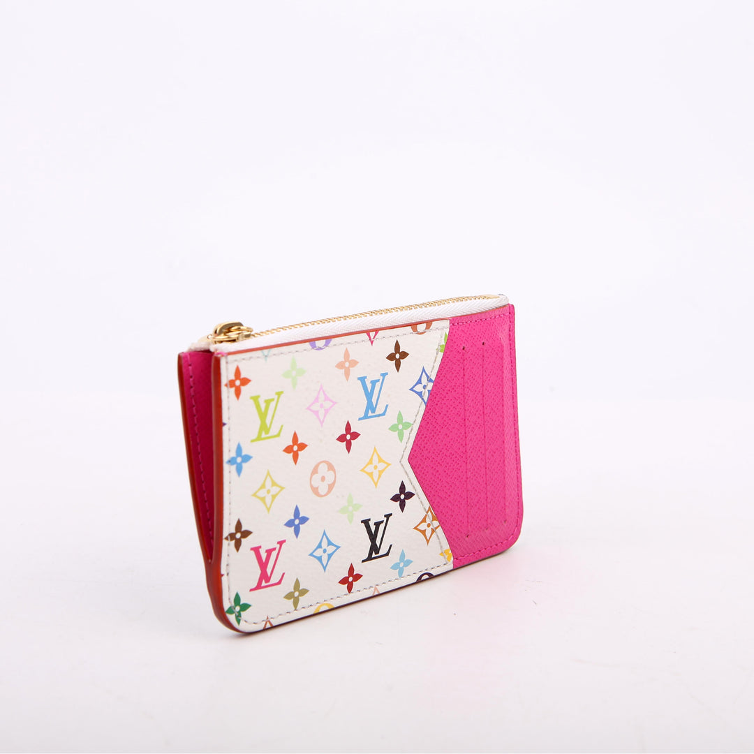 LV x TM Romy Card Holder Multicolor Monogram White/Pink