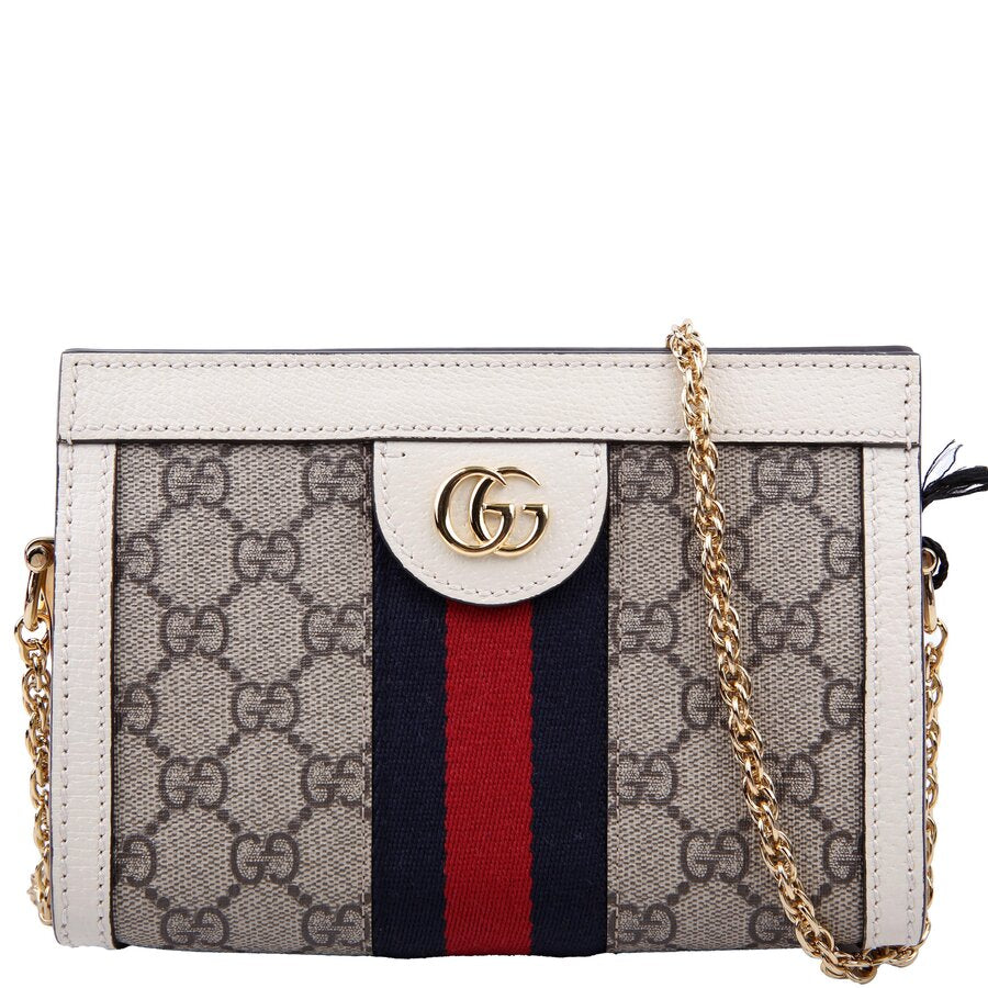 602676 GG Supreme Ophidia Mini Chain White