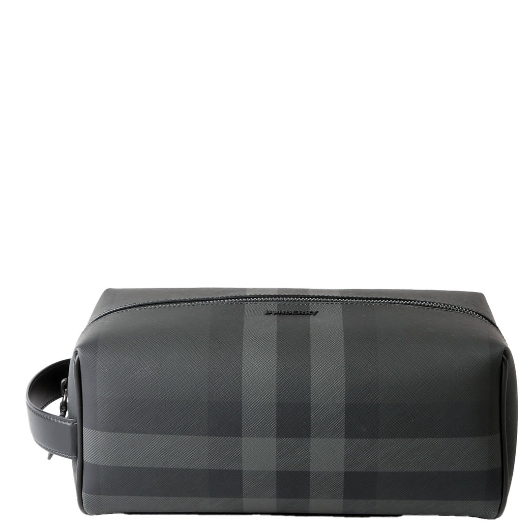 Charcoal Check Dopp Kit