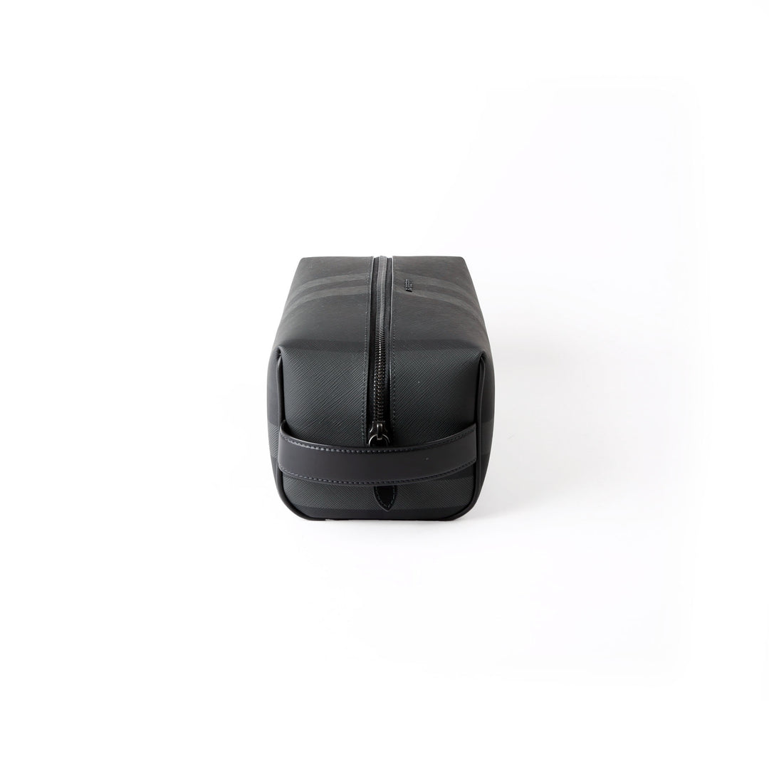 Charcoal Check Dopp Kit