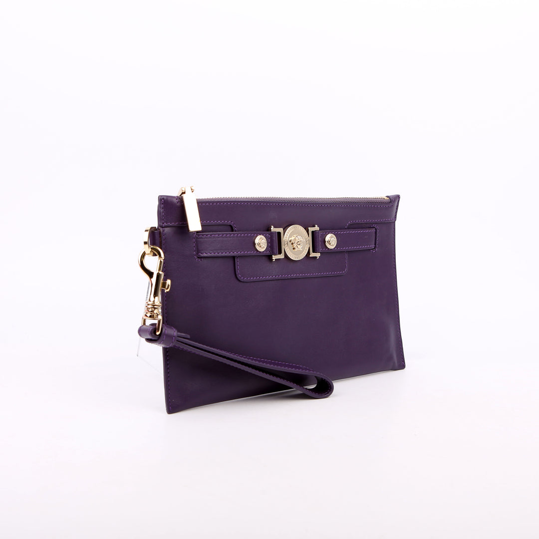Medusa Wristlet Clutch Purple