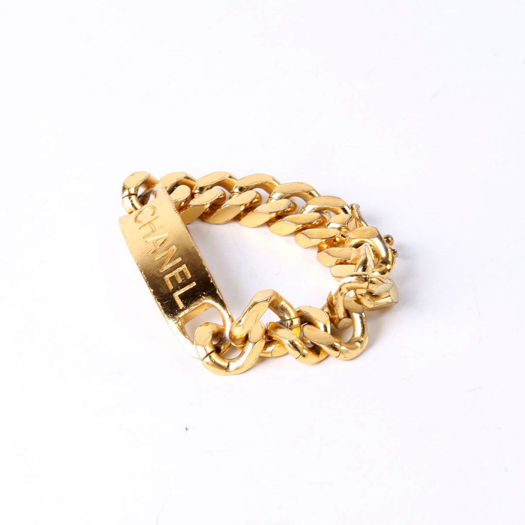 Logo Link Vintage Bracelet Gold