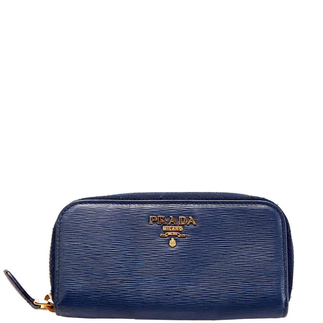 Vitello Move Zip Around Key Holder Blue
