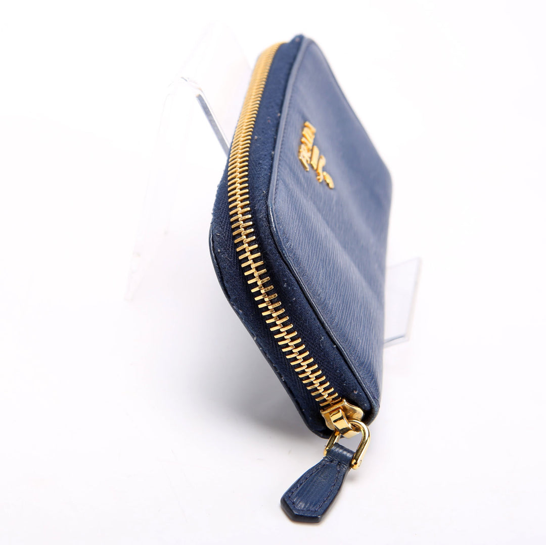 Vitello Move Zip Around Key Holder Blue