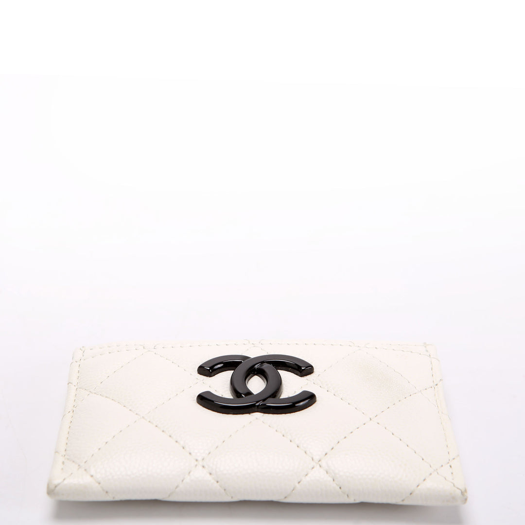 My Everything Card Holder Caviar 30M White/Black