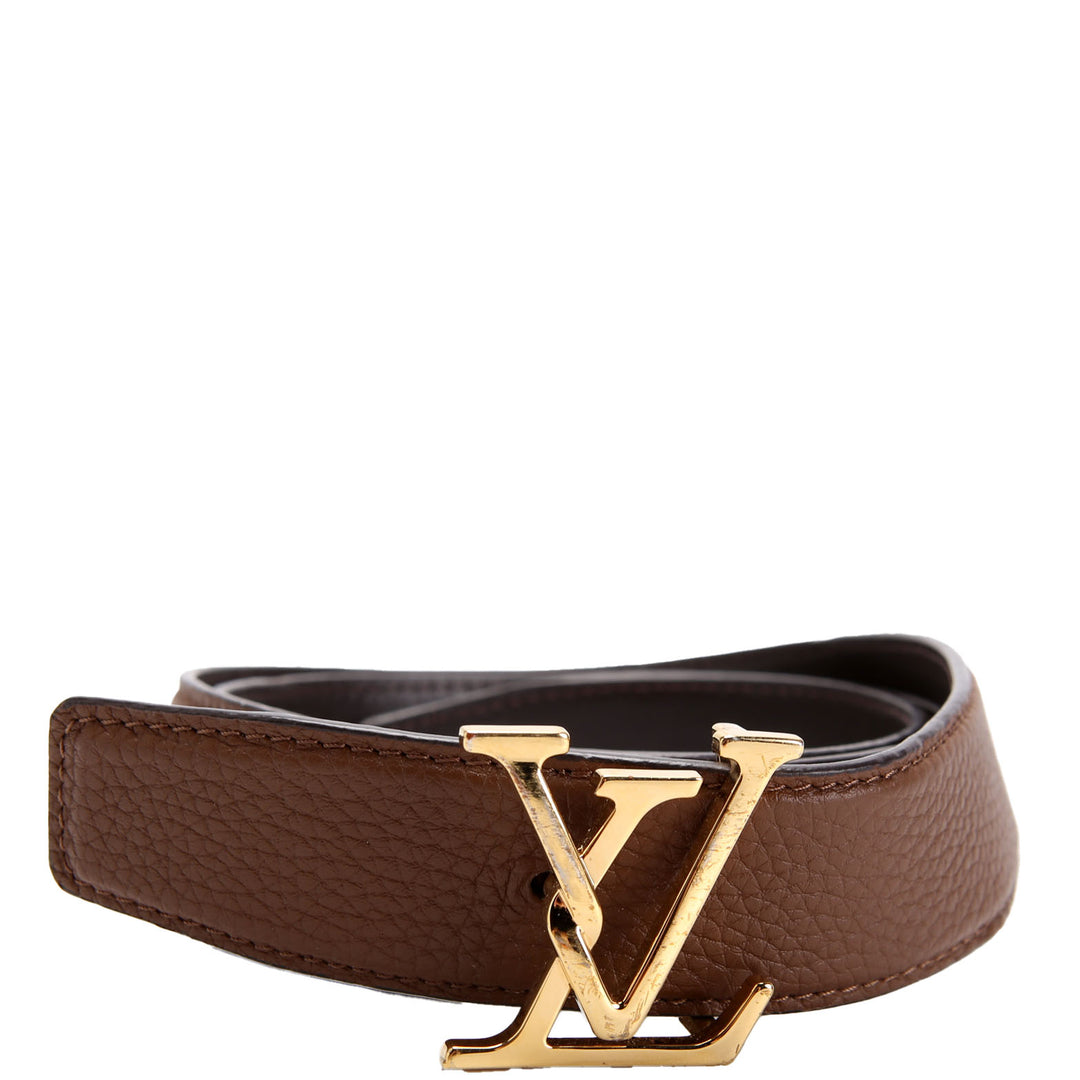 LV Attract 35MM Reversible Leather Belt Size 90/36 Brown