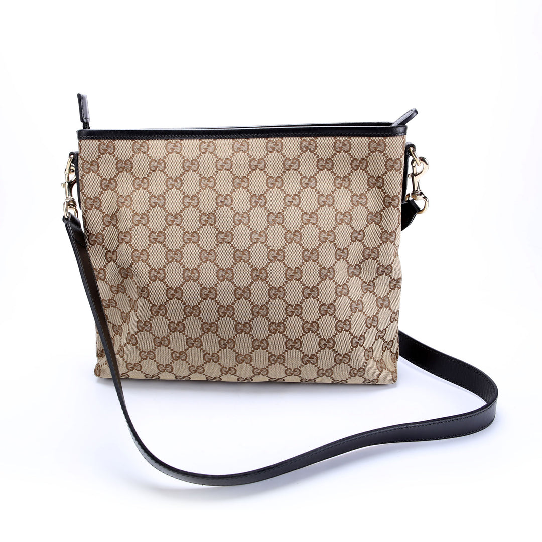 388926 GG Supreme Flat Messenger Brown
