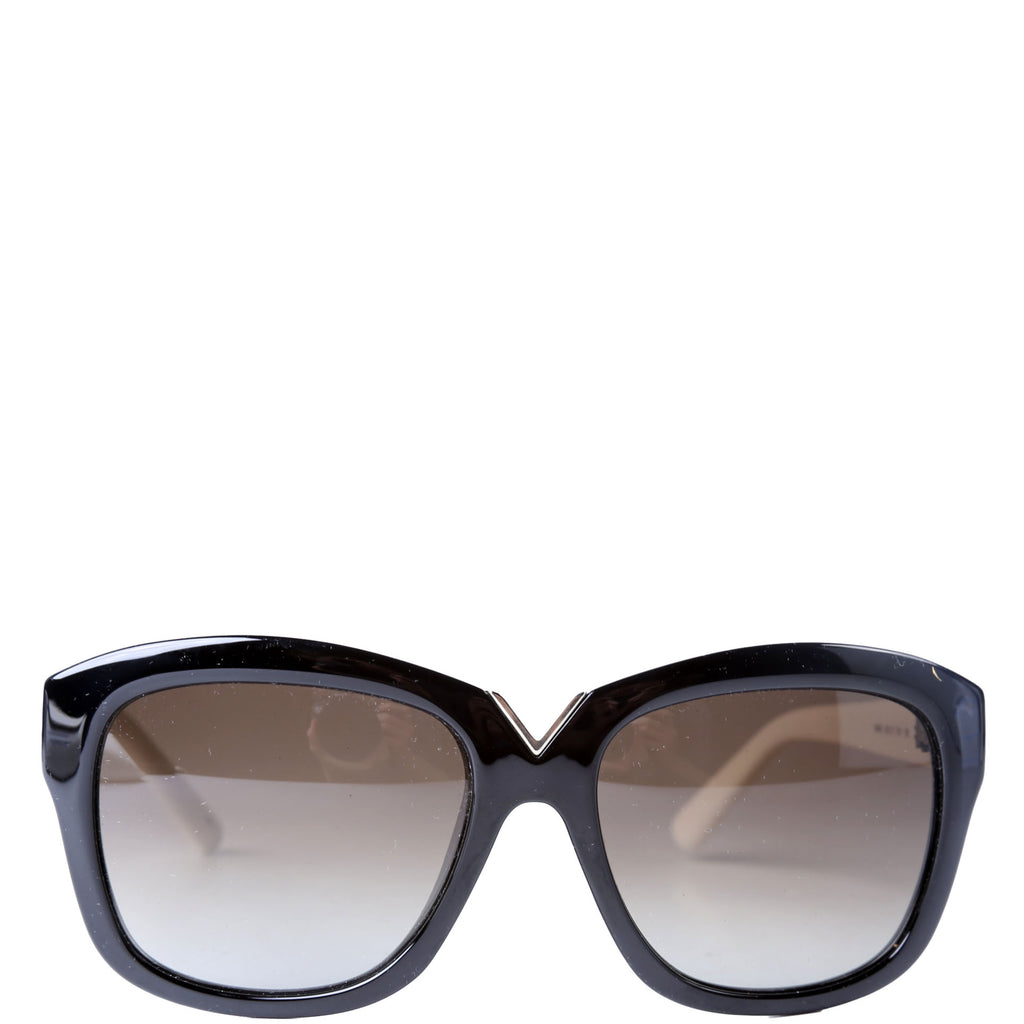 V664S Square Sunglasses Black/Cream