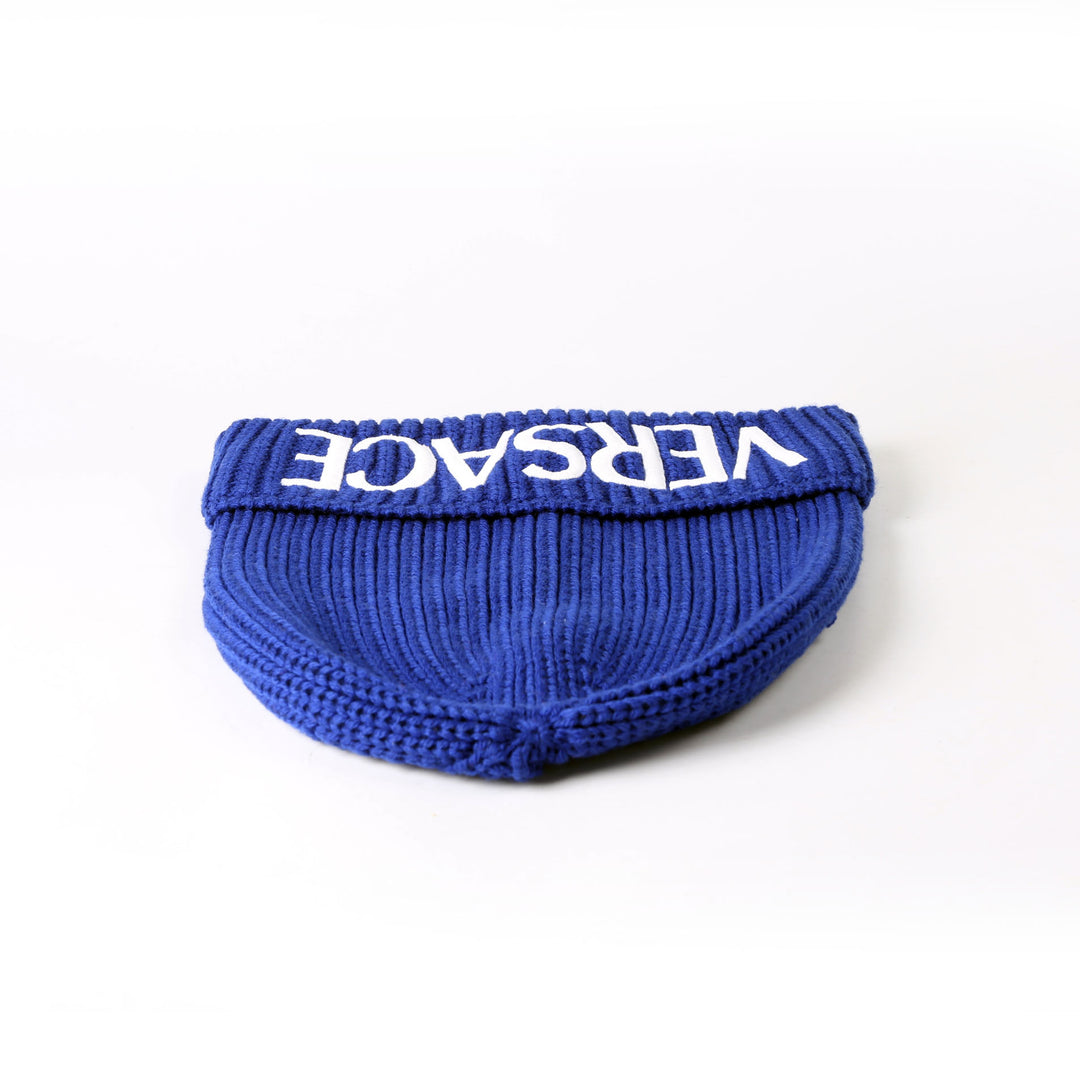 Logo Knitted Beanie Blue