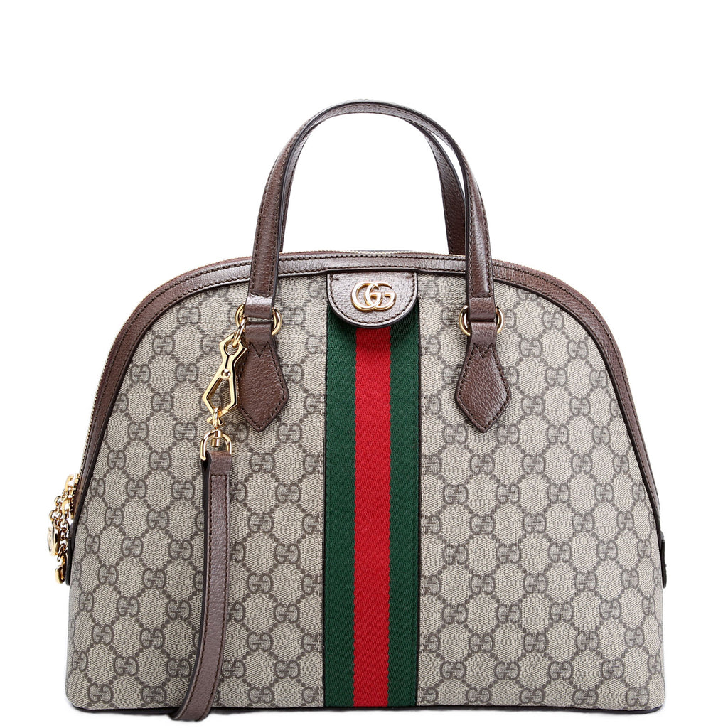 GUCCI バック 524533 Ophidia Medium Top Handle Brown/Beige/Red/Green