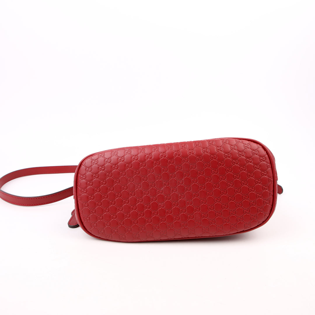 449654 Mini Dome Micro Guccissima Red