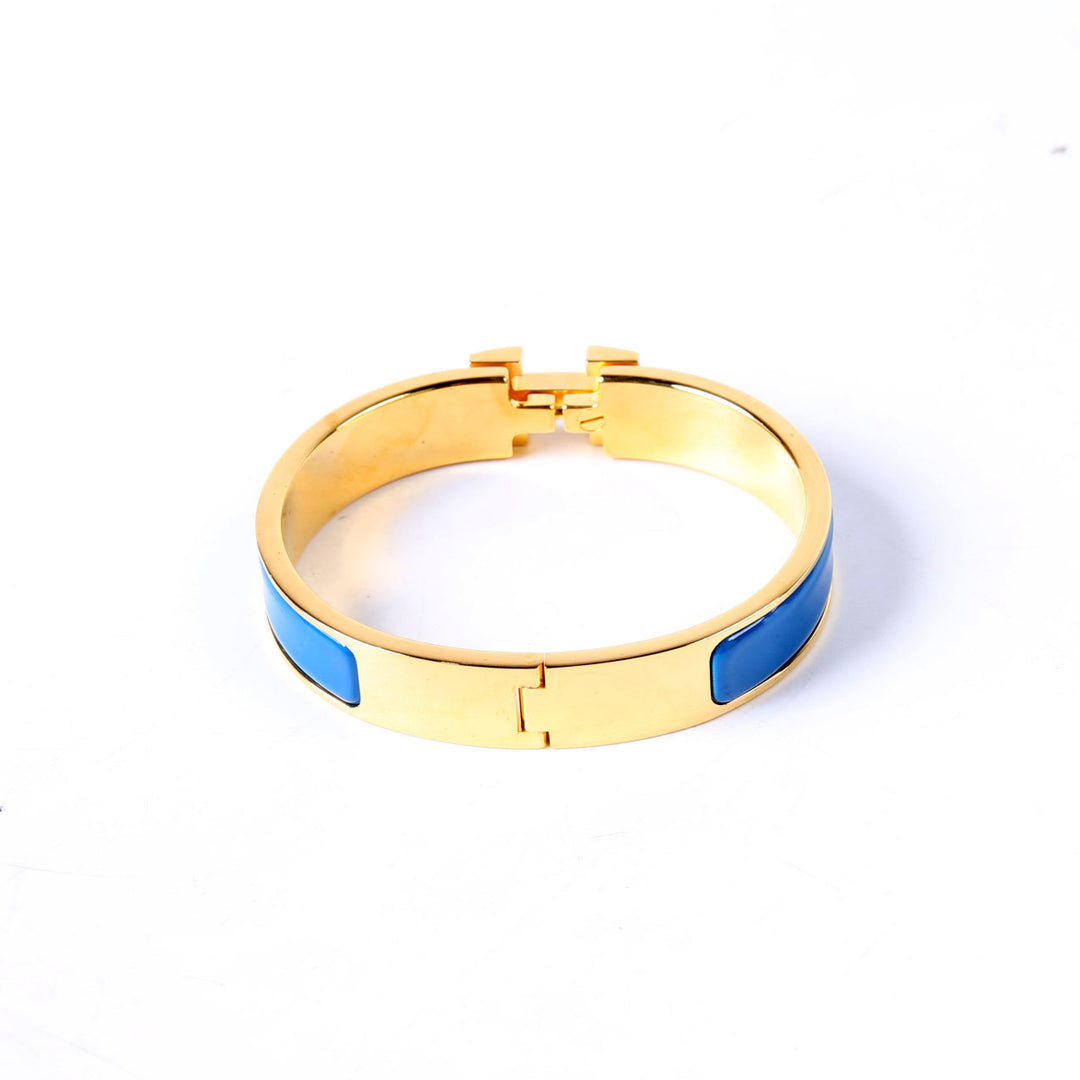 Clic Clac Narrow PM Bracelet Gold/Blue