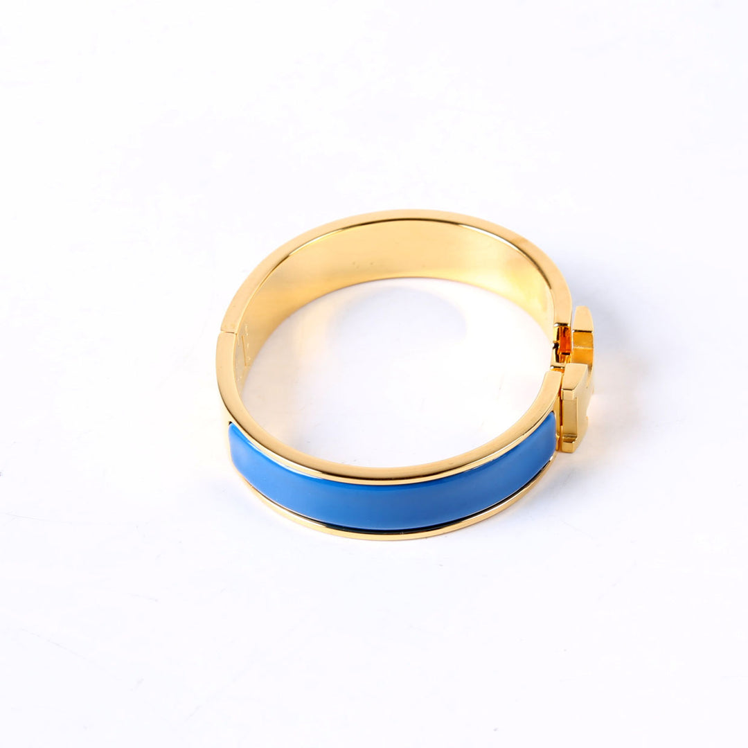 Clic Clac Narrow PM Bracelet Gold/Blue