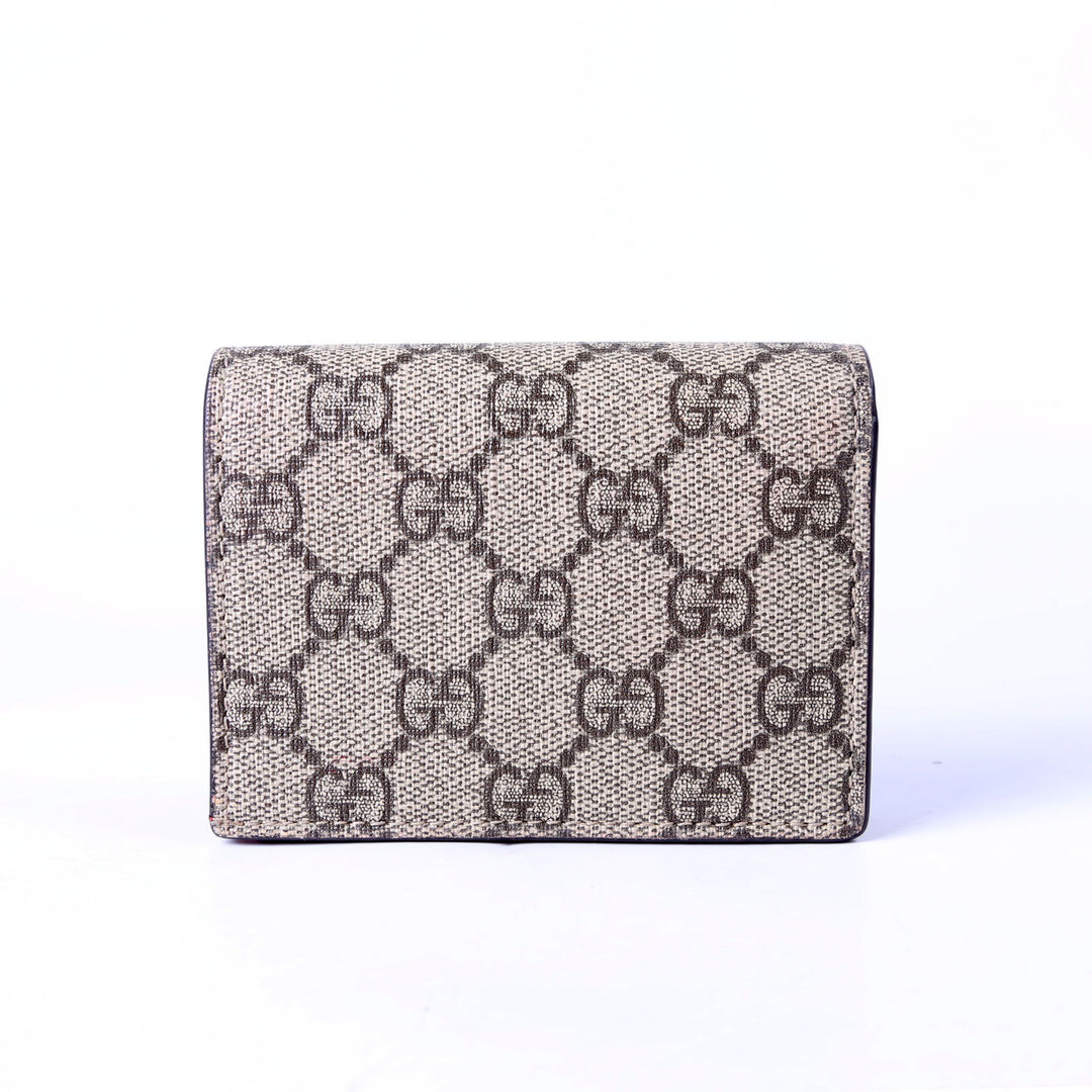 476420 GG Supreme Neo Card Case Wallet Red