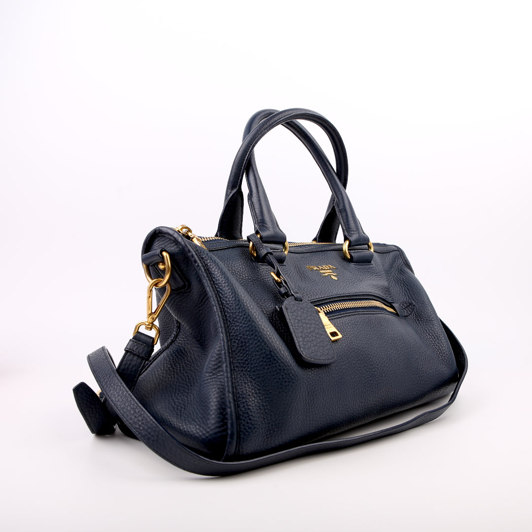 1BB022 Vitellow Phenix Convertible Satchel Blue