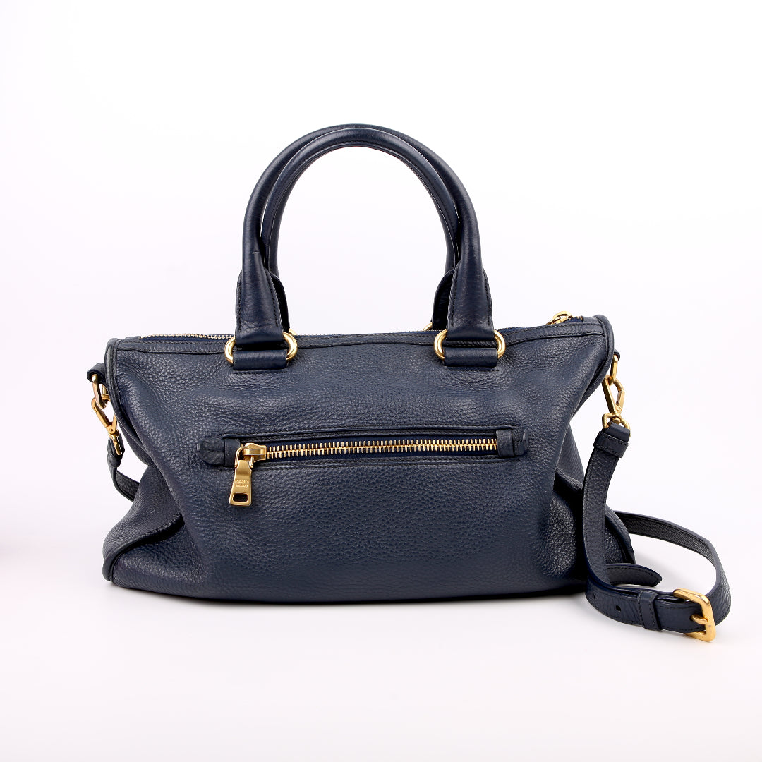 1BB022 Vitellow Phenix Convertible Satchel Blue