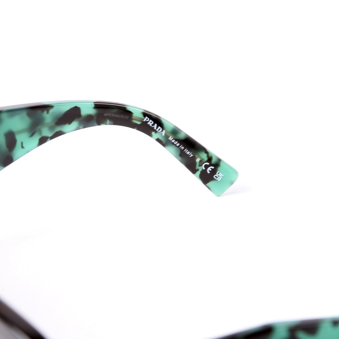 PRADA迷彩柄ジージャン SPR23Y Square Sunglasses Brown/Teal