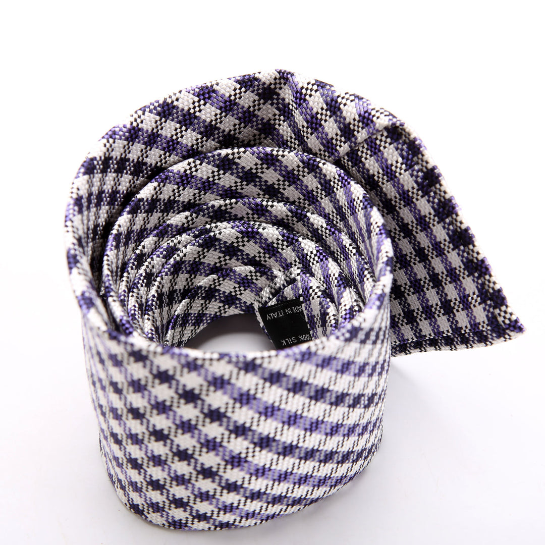 Woven Silk Tie Purple
